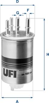 UFI 24.190.00 - Degvielas filtrs autodraugiem.lv