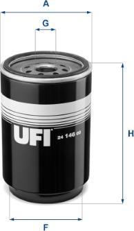 UFI 24.146.00 - Degvielas filtrs autodraugiem.lv