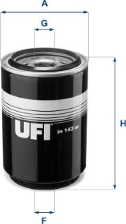 UFI 24.143.00 - Degvielas filtrs autodraugiem.lv