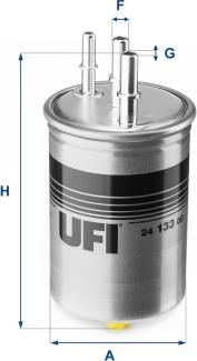 UFI 24.133.00 - Degvielas filtrs autodraugiem.lv