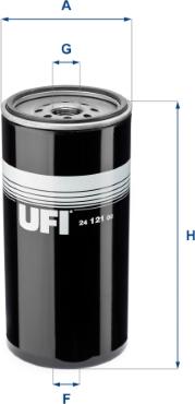 UFI 24.121.00 - Degvielas filtrs autodraugiem.lv