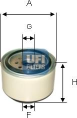 UFI 24.338.00 - Degvielas filtrs autodraugiem.lv
