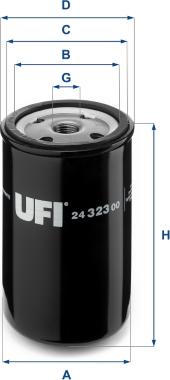 UFI 24.323.00 - Degvielas filtrs autodraugiem.lv