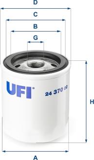 UFI 24.370.00 - Degvielas filtrs autodraugiem.lv