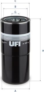 UFI 24.276.00 - Degvielas filtrs autodraugiem.lv