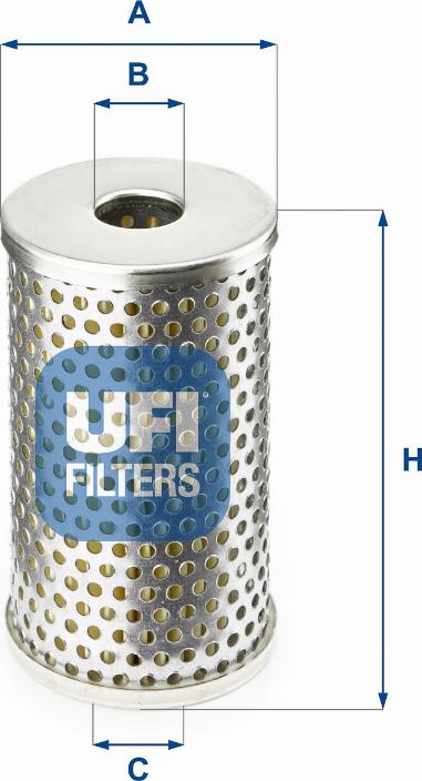 UFI 25.406.01 - Eļļas filtrs autodraugiem.lv