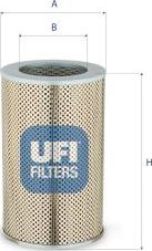 UFI 25.400.00 - Eļļas filtrs autodraugiem.lv