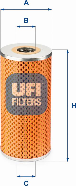 UFI 25.401.00 - Eļļas filtrs autodraugiem.lv