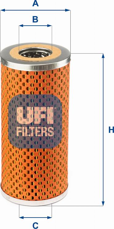 UFI 25.407.01 - Eļļas filtrs autodraugiem.lv
