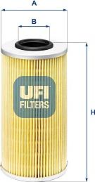 UFI 25.663.00 - Eļļas filtrs autodraugiem.lv