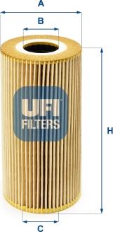 UFI 25.095.00 - Eļļas filtrs autodraugiem.lv