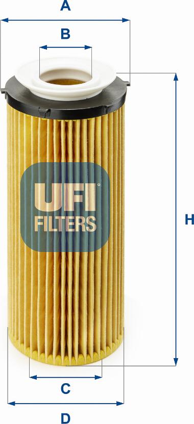 UFI 25.096.00 - Eļļas filtrs autodraugiem.lv