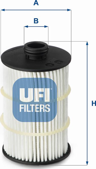UFI 25.090.00 - Eļļas filtrs autodraugiem.lv
