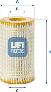 UFI 25.059.00 - Eļļas filtrs autodraugiem.lv
