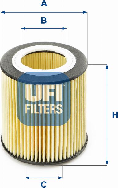 UFI 25.058.00 - Eļļas filtrs autodraugiem.lv