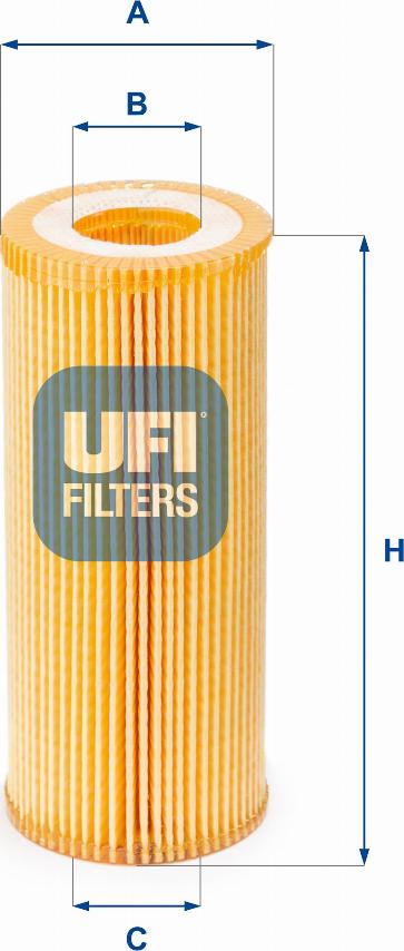 UFI 25.065.00 - Eļļas filtrs autodraugiem.lv