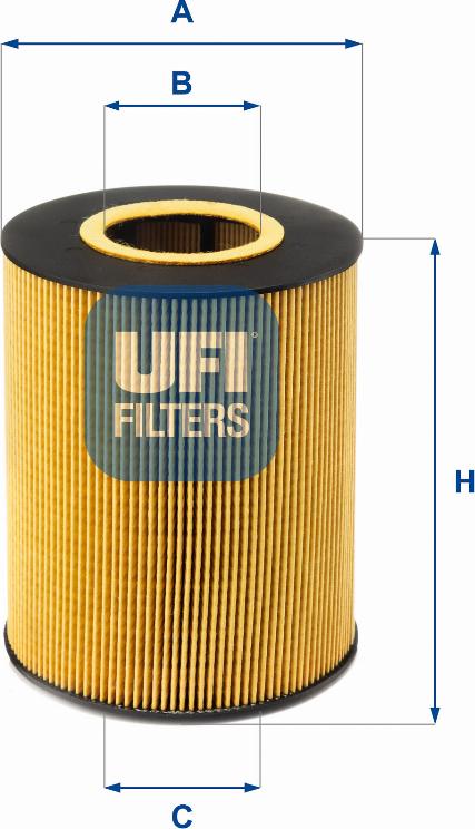 UFI 25.016.00 - Eļļas filtrs autodraugiem.lv