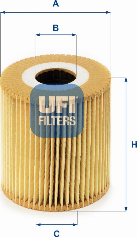 UFI 25.018.00 - Eļļas filtrs autodraugiem.lv