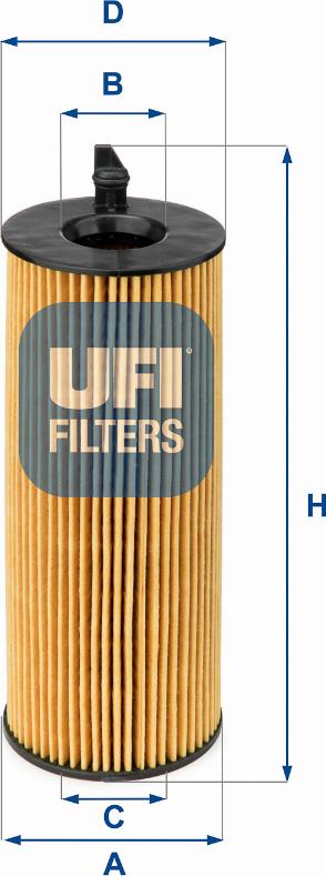 UFI 25.084.00 - Eļļas filtrs autodraugiem.lv