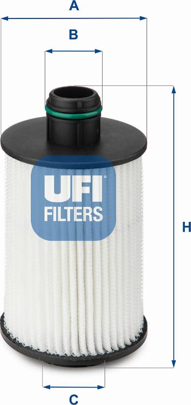 UFI 25.088.00 - Eļļas filtrs autodraugiem.lv