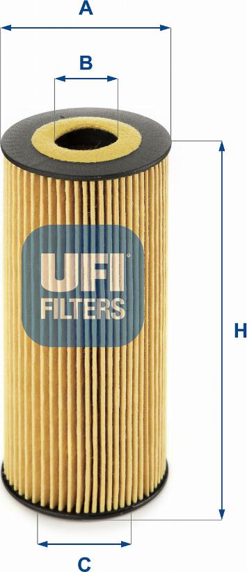 UFI 25.198.00 - Eļļas filtrs autodraugiem.lv