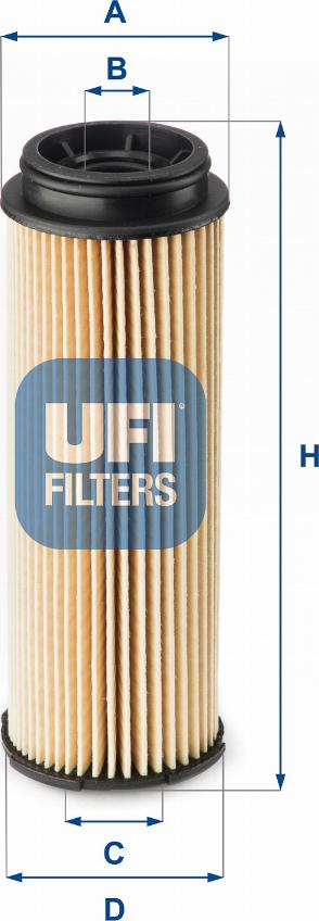 UFI 25.148.00 - Eļļas filtrs autodraugiem.lv