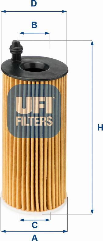 UFI 25.142.00 - Eļļas filtrs autodraugiem.lv