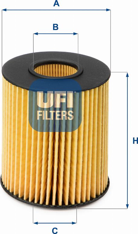 UFI 25.151.00 - Eļļas filtrs autodraugiem.lv