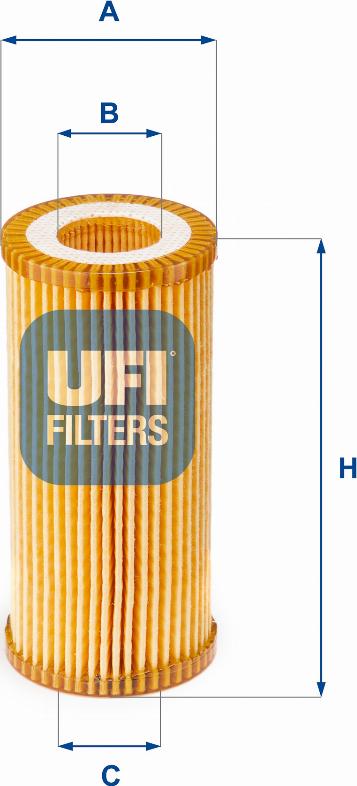 UFI 25.153.00 - Eļļas filtrs autodraugiem.lv