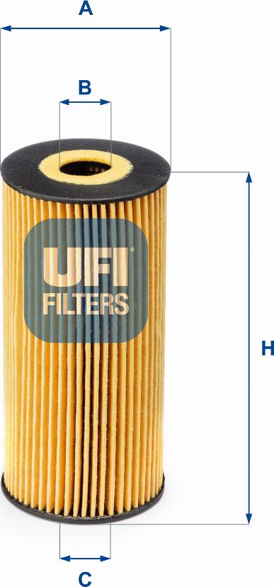 UFI 25.166.00 - Eļļas filtrs autodraugiem.lv