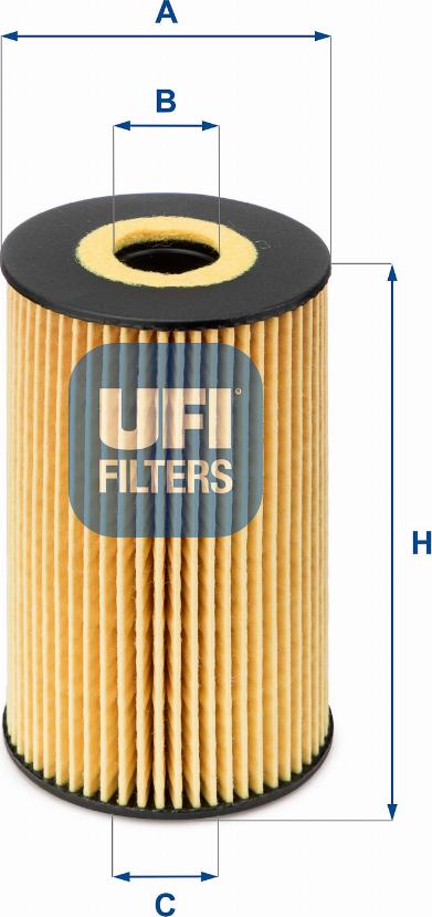 UFI 25.106.00 - Eļļas filtrs autodraugiem.lv