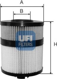 UFI 25.108.00 - Eļļas filtrs autodraugiem.lv