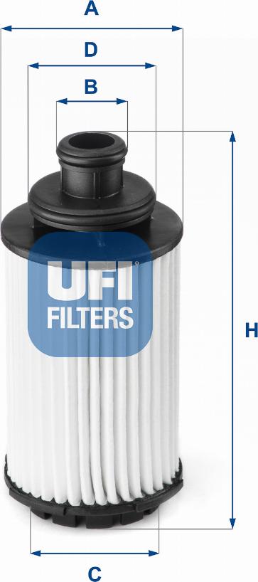UFI 25.118.00 - Eļļas filtrs autodraugiem.lv