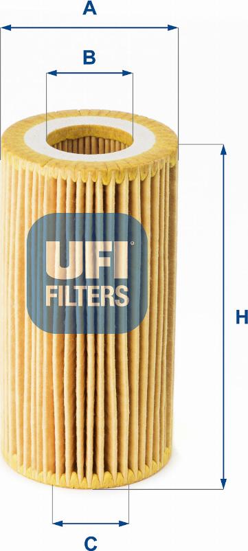 UFI 25.180.00 - Eļļas filtrs autodraugiem.lv