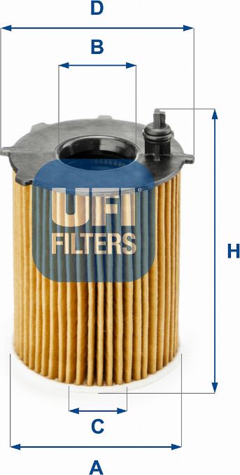 UFI 25.187.00 - Eļļas filtrs autodraugiem.lv