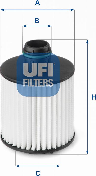 UFI 25.139.00 - Eļļas filtrs autodraugiem.lv