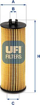 UFI 25.248.00 - Eļļas filtrs autodraugiem.lv