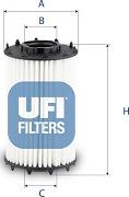 UFI 25.259.00 - Eļļas filtrs autodraugiem.lv