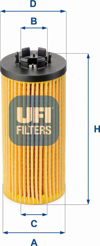 UFI 25.211.00 - Eļļas filtrs autodraugiem.lv