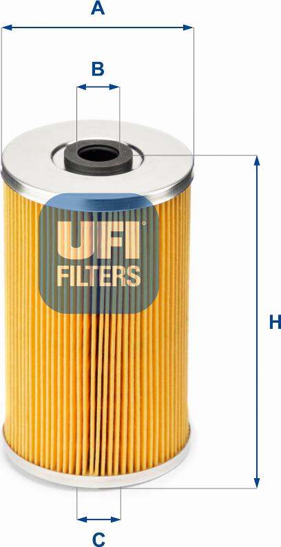 UFI 26.609.00 - Degvielas filtrs autodraugiem.lv