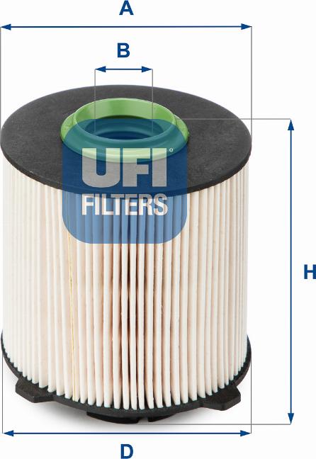 UFI 26.058.00 - Degvielas filtrs autodraugiem.lv