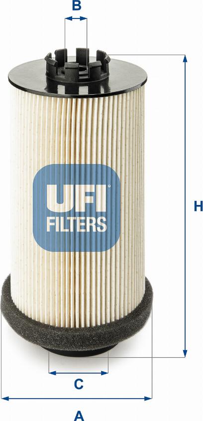 UFI 26.001.00 - Degvielas filtrs autodraugiem.lv