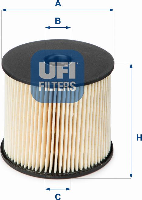 UFI 26.003.00 - Degvielas filtrs autodraugiem.lv