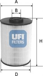 UFI 26.037.00 - Degvielas filtrs autodraugiem.lv