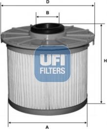 UFI 26.131.00 - Degvielas filtrs autodraugiem.lv