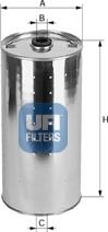 UFI 20.012.02 - Eļļas filtrs autodraugiem.lv