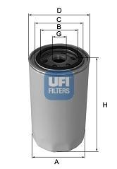 UFI 23.603.00 - Eļļas filtrs autodraugiem.lv