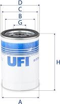 UFI 23.117.00 - Eļļas filtrs autodraugiem.lv