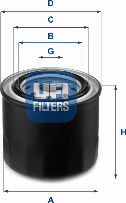 UFI 23.259.00 - Eļļas filtrs autodraugiem.lv