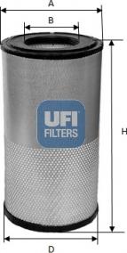 UFI 27.518.00 - Gaisa filtrs autodraugiem.lv